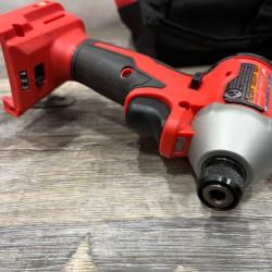 AS-IS Milwaukee 18V Lithium-Ion Compact Brushless Cordless 1/4 in. Impact Driver Kit
