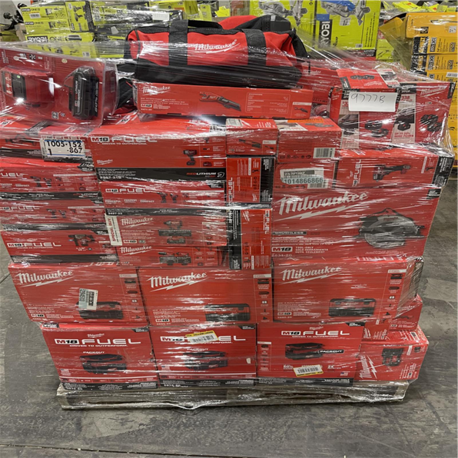 Pittston Location As-Is Power Tools Partial Truckload (16 pallets) 9777-B