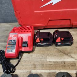 HOUSTON LOCATION - AS-IS (APPEARS LIKE NEW) Milwaukee 2922-22M M18 FORCE LOGIC Press Tool Kit W/ One-Key with 1/4 -7/8  Streamline ACR Jaws