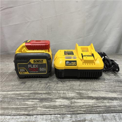 AS-IS DEWALT 20V/60V MAX FLEXVOLT Lithium-Ion 9.0Ah Battery and Charger Starter Kit