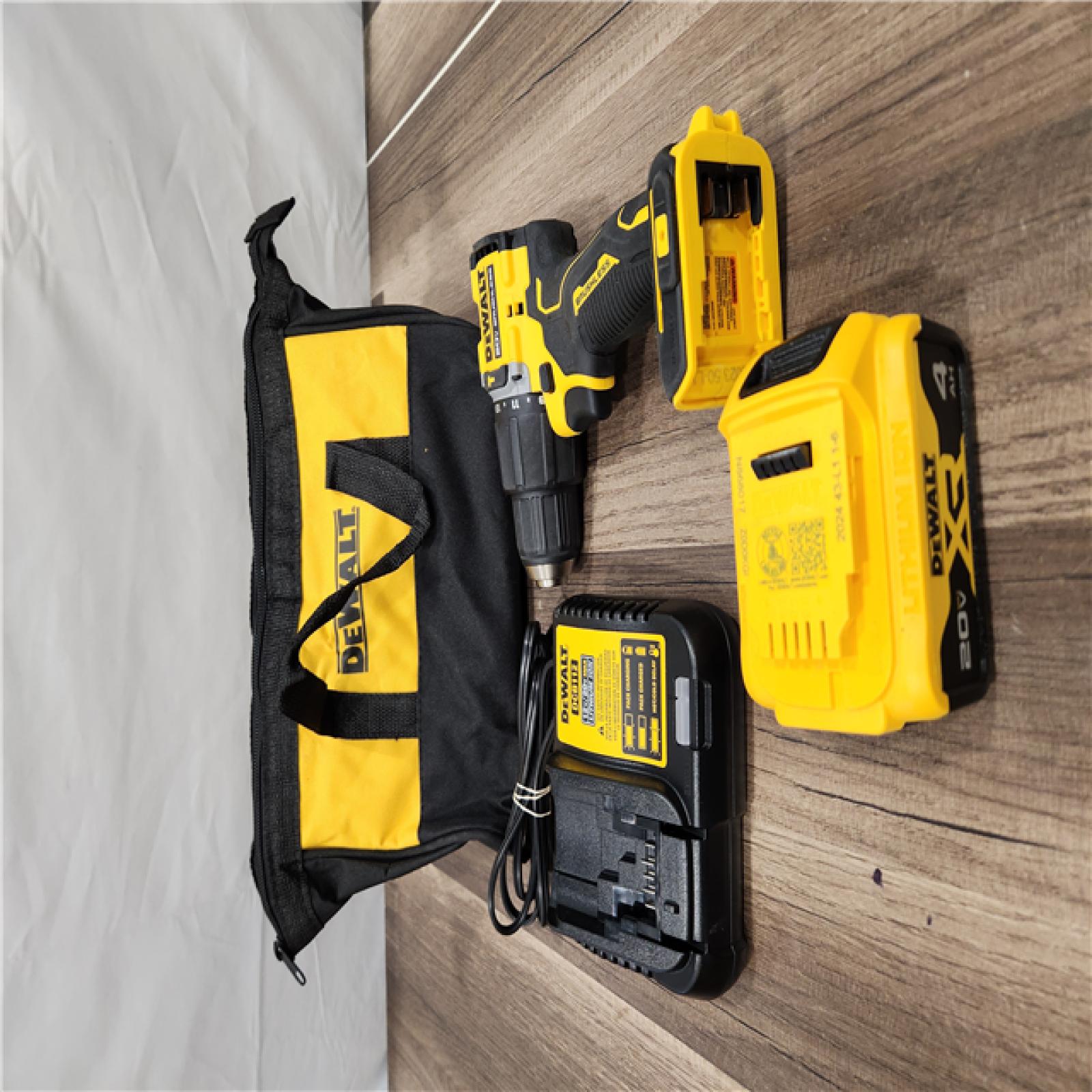 GOOD DEWALT ATOMIC 20-Volt Lithium-Ion Cordless 1/2 in. Compact Hammer Drill with 4.0Ah Battery, Charger and Bag