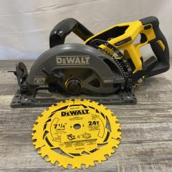 AS-IS DEWALT FLEXVOLT 60V MAX Cordless Brushless 7-1/4 in. Wormdrive Style Circular Saw (Tool Only)