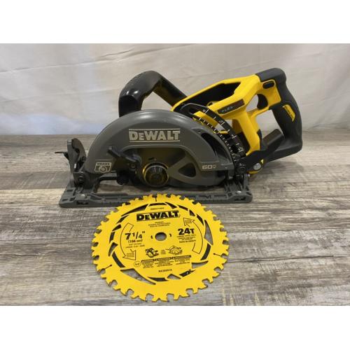 AS-IS DEWALT FLEXVOLT 60V MAX Cordless Brushless 7-1/4 in. Wormdrive Style Circular Saw (Tool Only)