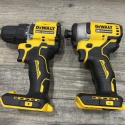 AS-IS DEWALT ATOMIC 20-Volt MAX Lithium-Ion Cordless Combo Kit