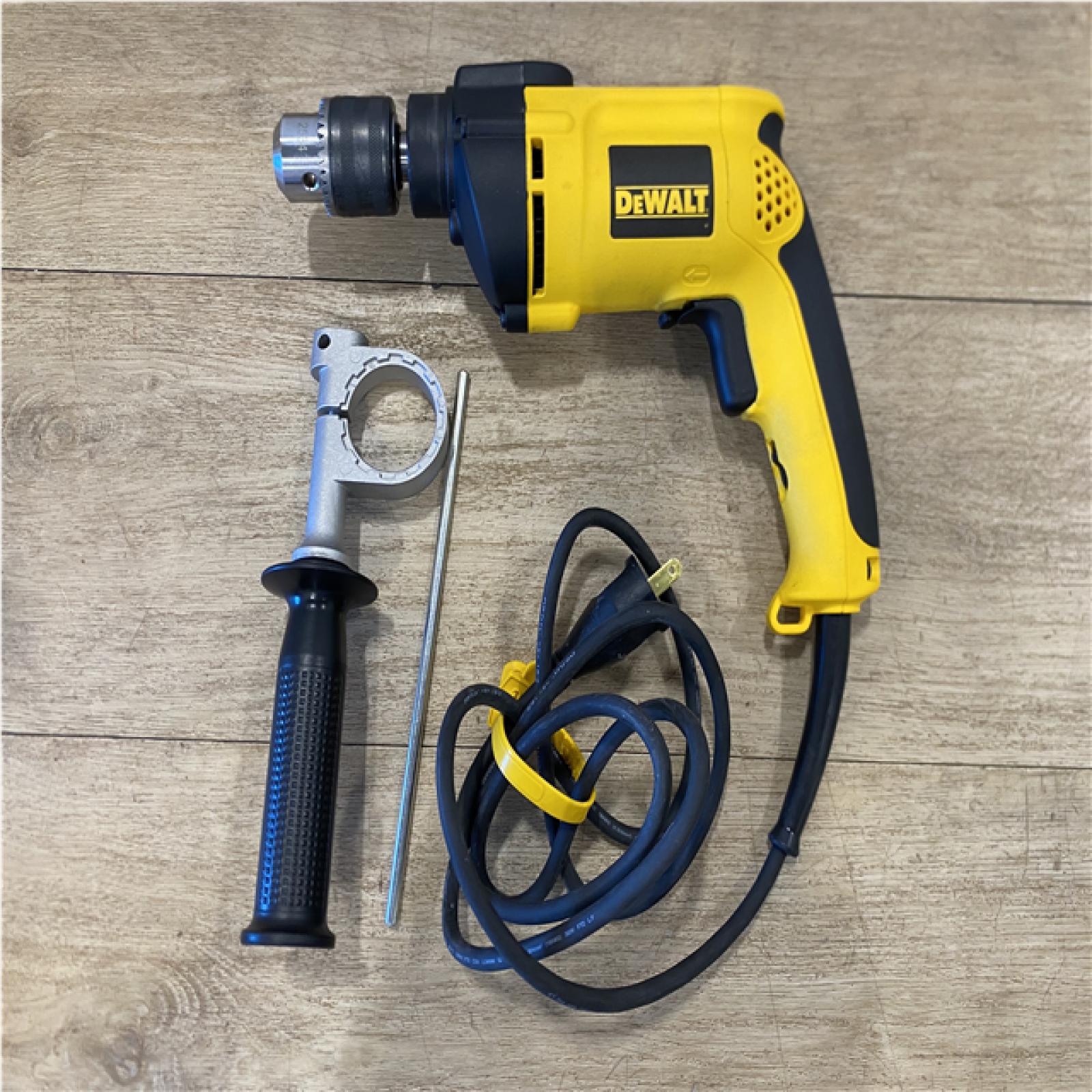 AS-IS DEWALT 7.8 Amp Corded 1/2 in. Variable Speed Reversible Hammer Drill