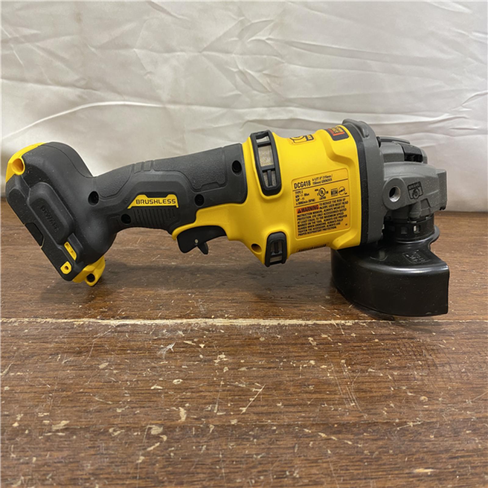 AS-IS DEWALT 60V MAX Cordless Brushless 4.5 in. to 6 in. Small Angle Grinder with Kickback Brake (Tool Only)