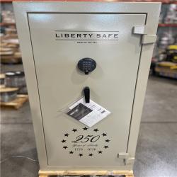 DALLAS LOCATION- AS-IS LIBERTY SAFE 24-Gun 40-min Fire Rated Electronic Lock Gun Safe Desert Sand
