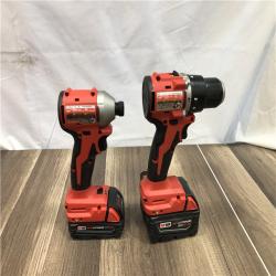 AS-IS Milwaukee 18-Volt Lithium-Ion Brushless Cordless Compact Hammer Drill/Impact Combo Kit