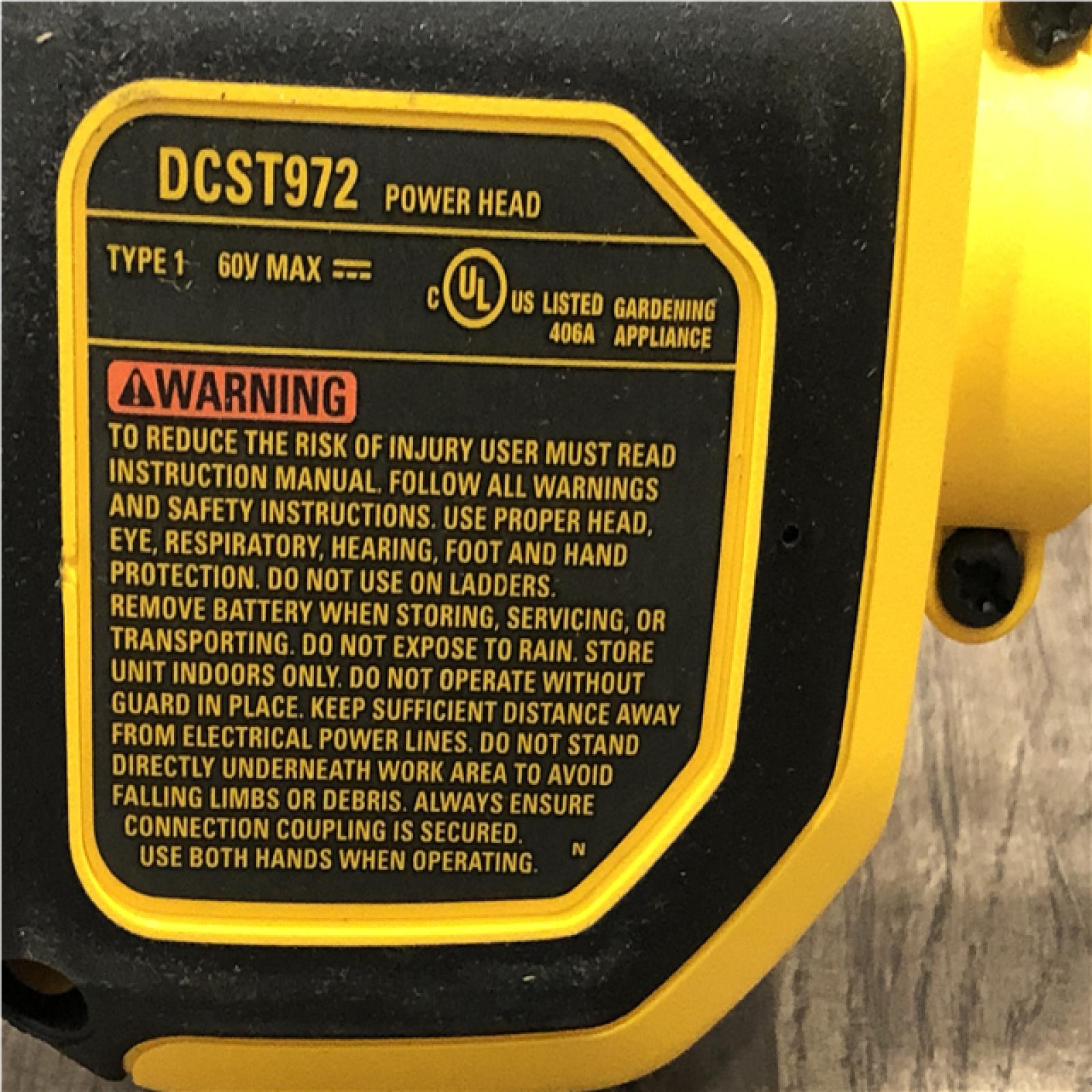 AS-IS DEWALT FLEXVOLT 60V MAX 17 in. Cordless Battery Powered Attachment Capable Trimmer Kit