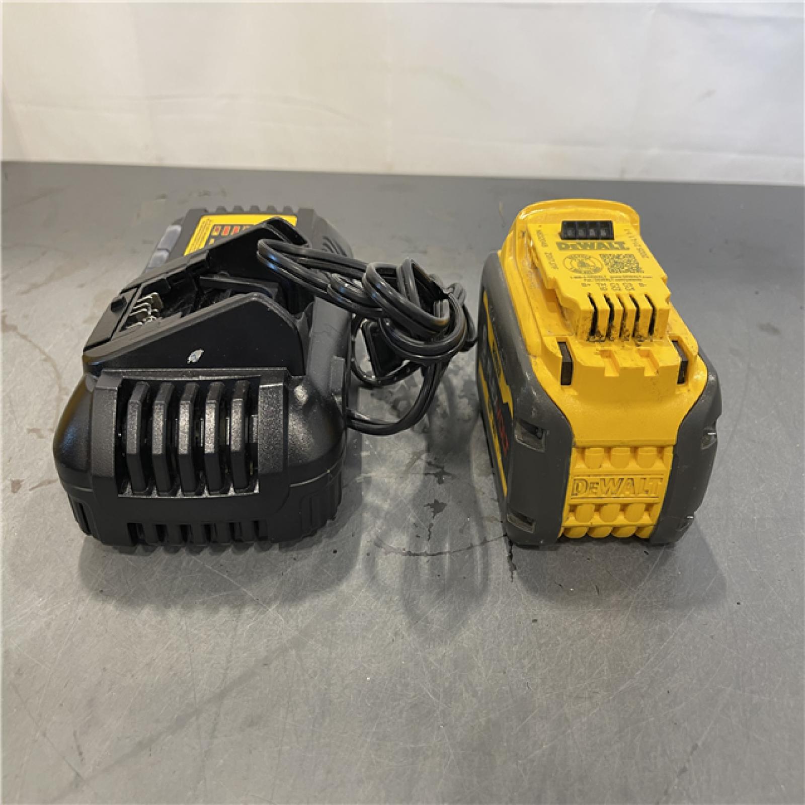 AS-IS - DEWALT FLEXVOLT 20V/60V MAX Lithium-Ion 6.0Ah Battery Pack with 6 Amp Output Charger