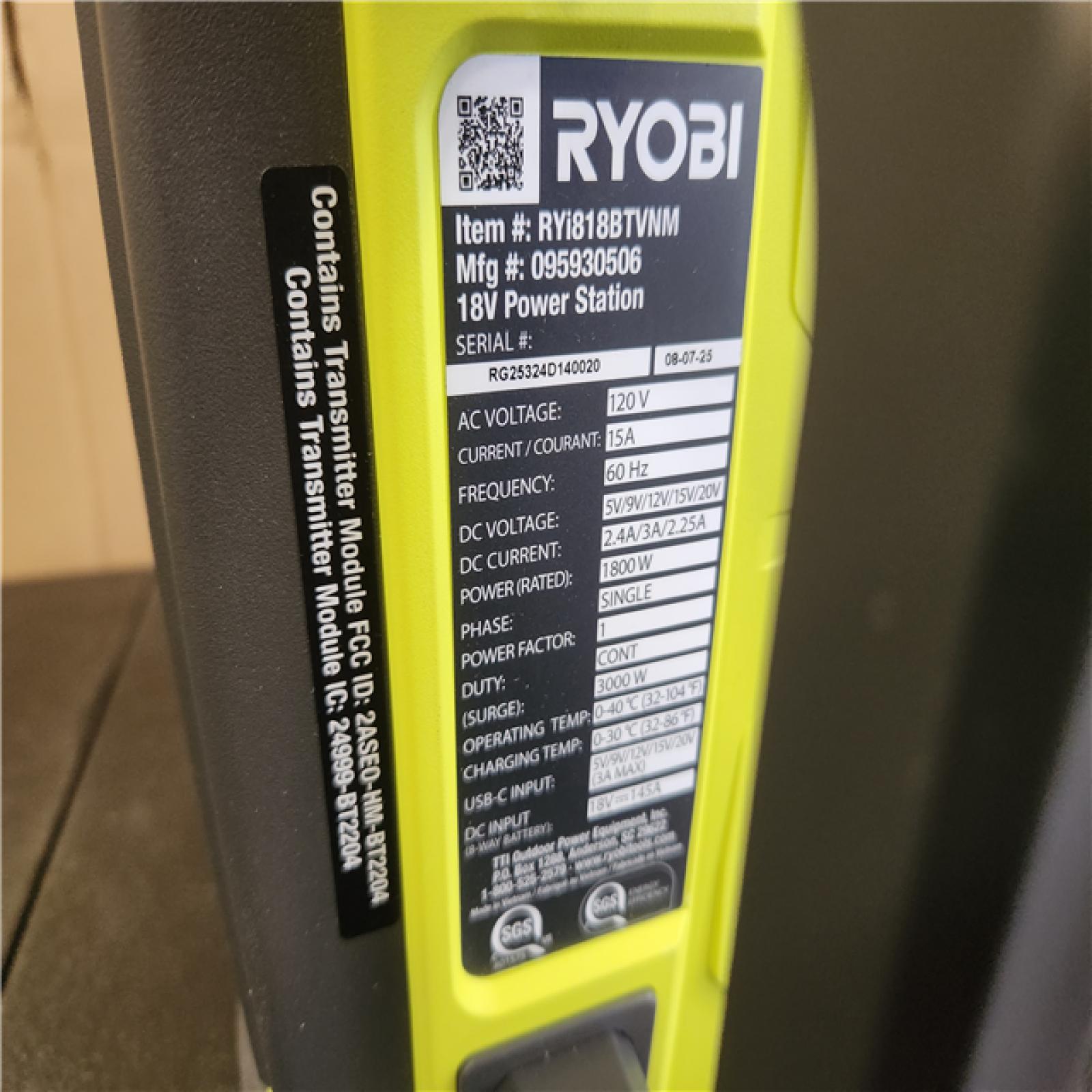 Phoenix NEW RYOBI 18V ONE+ 1800-Watt Portable Battery Inverter Power Station/8-Port Charger (Tool Only)