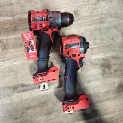 HOUSTON LOCATION - AS-IS (APPEARS LIKE NEW) MILWAUKEE FUEL 18V Lithium-Ion Brushless Cordless Hammer Drill and Impact Driver Combo Kit