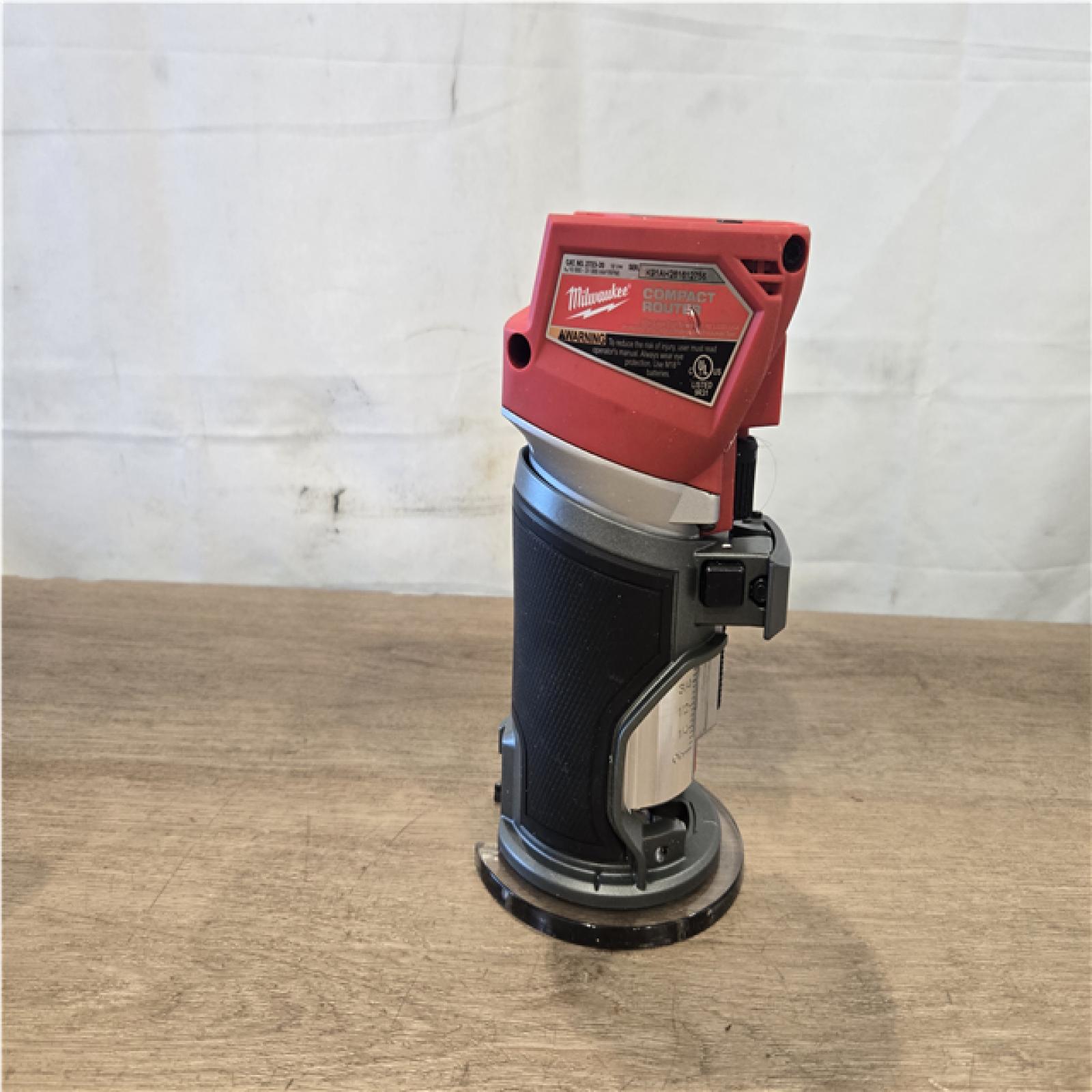 AS-IS Milwaukee FUEL 18V Lithium-Ion Brushless Cordless Compact Router (Tool-Only)