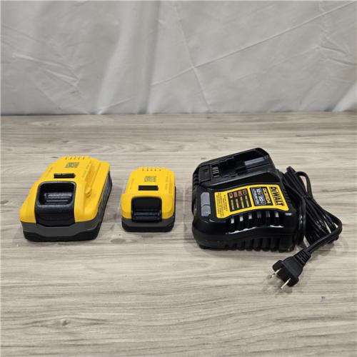 AS-IS Dewalt 20V MAX POWERSTACK Lithium-Ion Batteries/Charger Starter Kit- DCBP315-2C