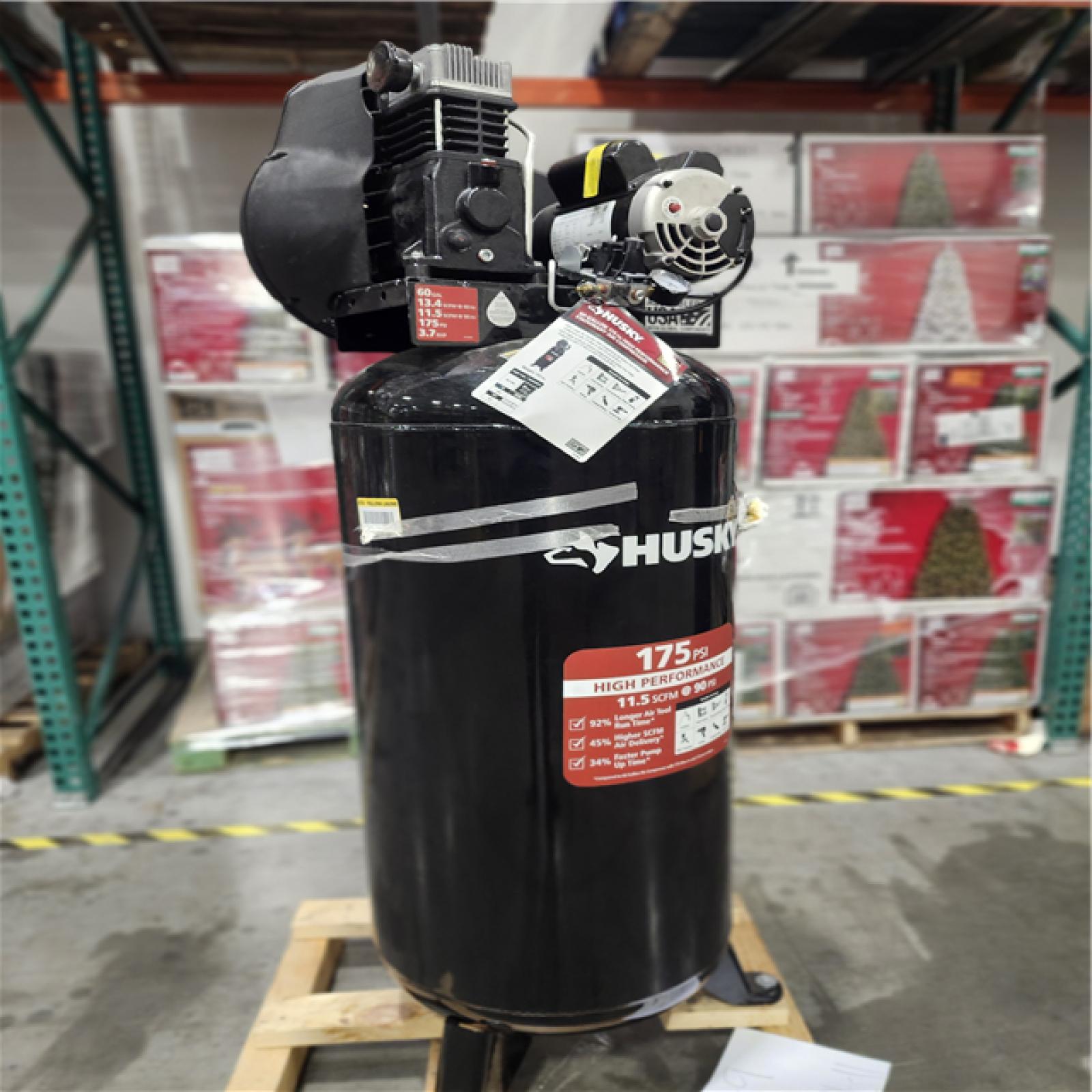 Dallas Location - As-Is Husky C603H Stationary Electric Air Compressor