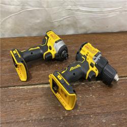AS-IS DEWALT ATOMIC 20-Volt MAX Lithium-Ion Cordless Combo Kit (2-Tool) with (2) 2.0Ah Batteries, Charger and Bag