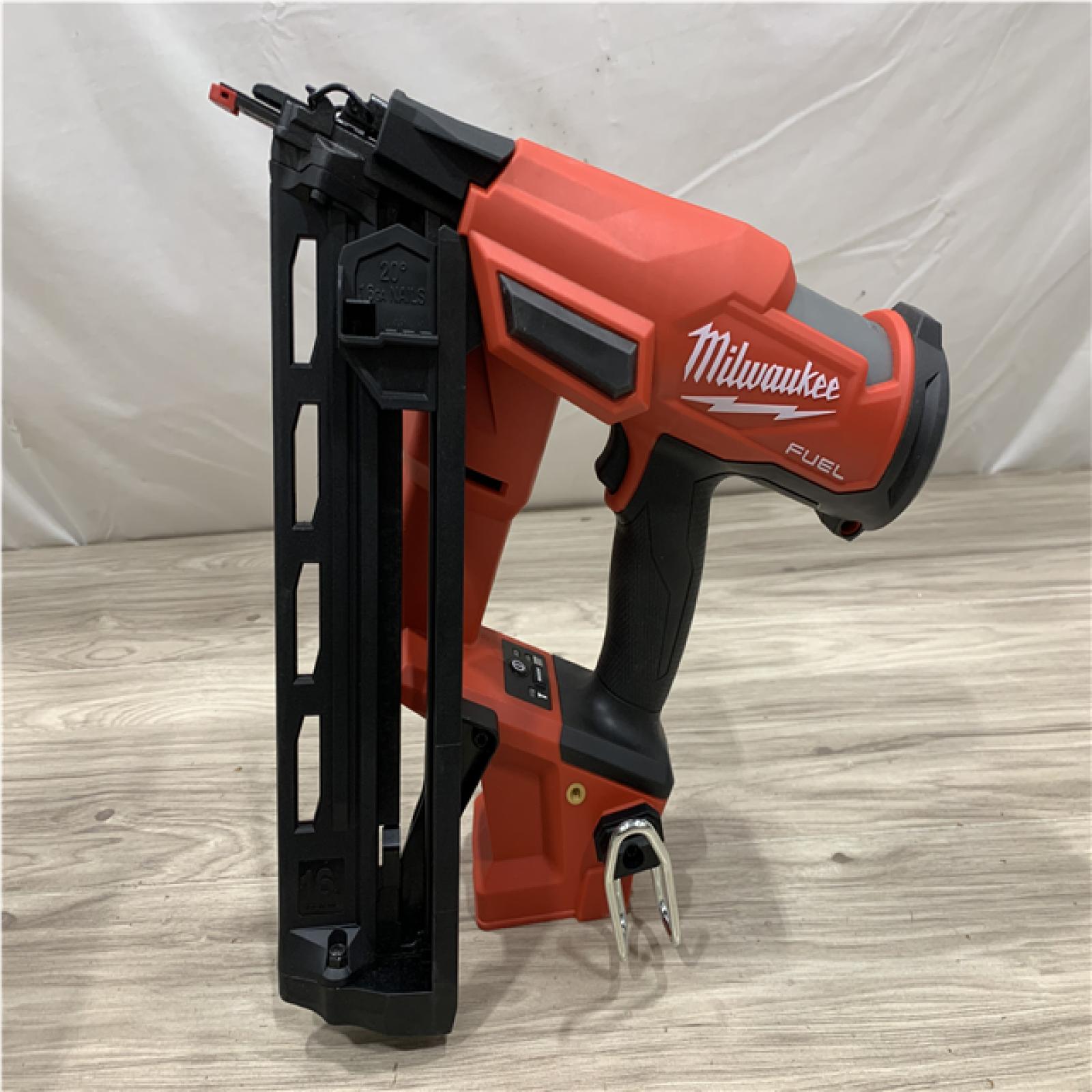 AS-IS Milwaukee FUEL 18-Volt Lithium-Ion Brushless Cordless Gen II 16-Gauge Angled Finish Nailer (Tool-Only)