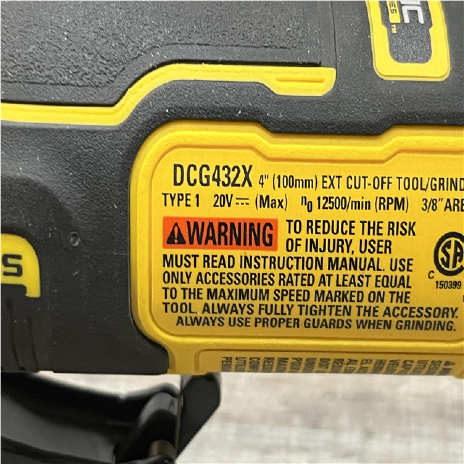 AS-IS DEWALT ATOMIC 20V MAX Cordless Brushless 4 in. Extended Cut-Off Tool (Tool Only)