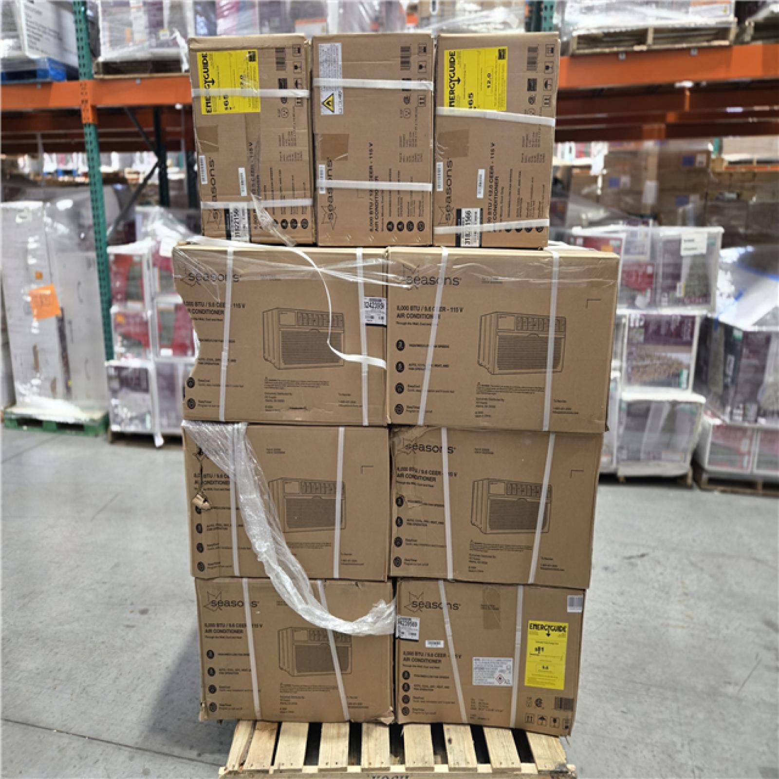 DALLAS LOCATION - SEASONS MIXED AIR CONDITIONER PALLET- (7 UNITS)