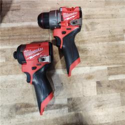 HOUSTON LOCATION - AS-IS (APPEARS LIKE NEW) Milwaukee FUEL 12-Volt Lithium-Ion Brushless Cordless Hammer Drill and Impact Driver Combo Kit