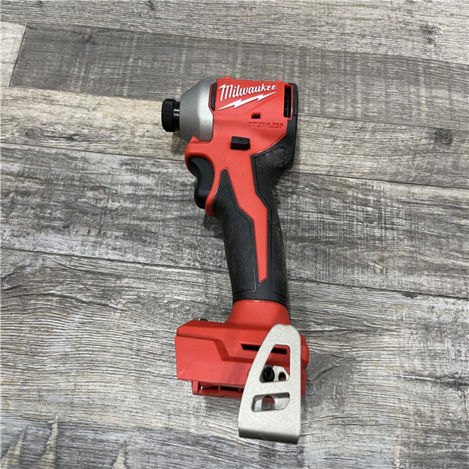 AS-IS Milwaukee 18V Lithium-Ion Compact Brushless Cordless 1/4 in. Impact Driver Kit