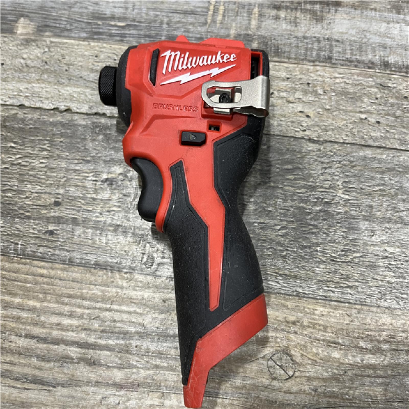 AS-IS Milwaukee 12-Volt Lithium-Ion Compact Brushless Cordless 1/4 in. Impact Driver Kit
