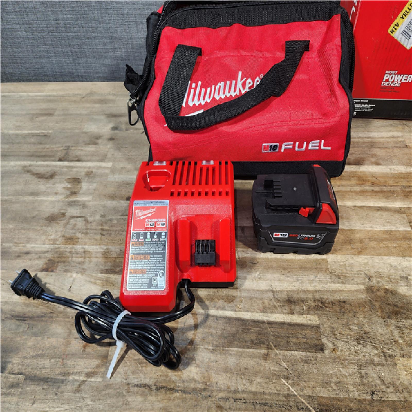 HOUSTON LOCATION - AS-IS Milwaukee M18 1/2 in. Cordless Brushless High Torque Impact Wrench Kit (Battery & Charger)