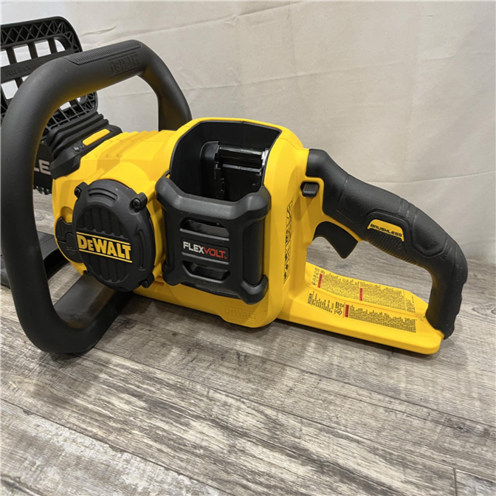 AS-IS DEWALT FLEXVOLT 60V MAX 16in. Brushless Cordless Battery Powered Chainsaw (Tool Only)