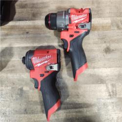 HOUSTON LOCATION - AS-IS Milwaukee 3497-22 12V Brushless Hammer Drill and Impact Driver Combo Kit