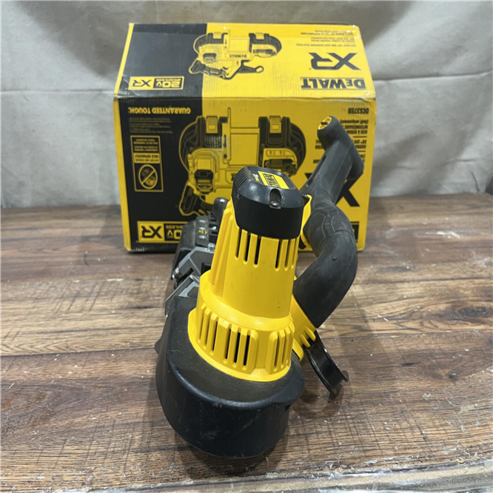 AS-IS DEWALT 20-Volt MAX 3-3/8 in. Cordless Brushless Bandsaw (Tool-Only)