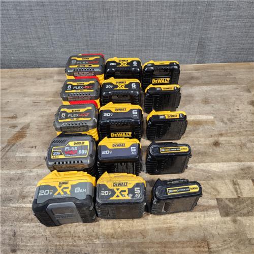 HOUSTON LOCATION - AS-IS DEWALT BATTERY PACK QTY - 15