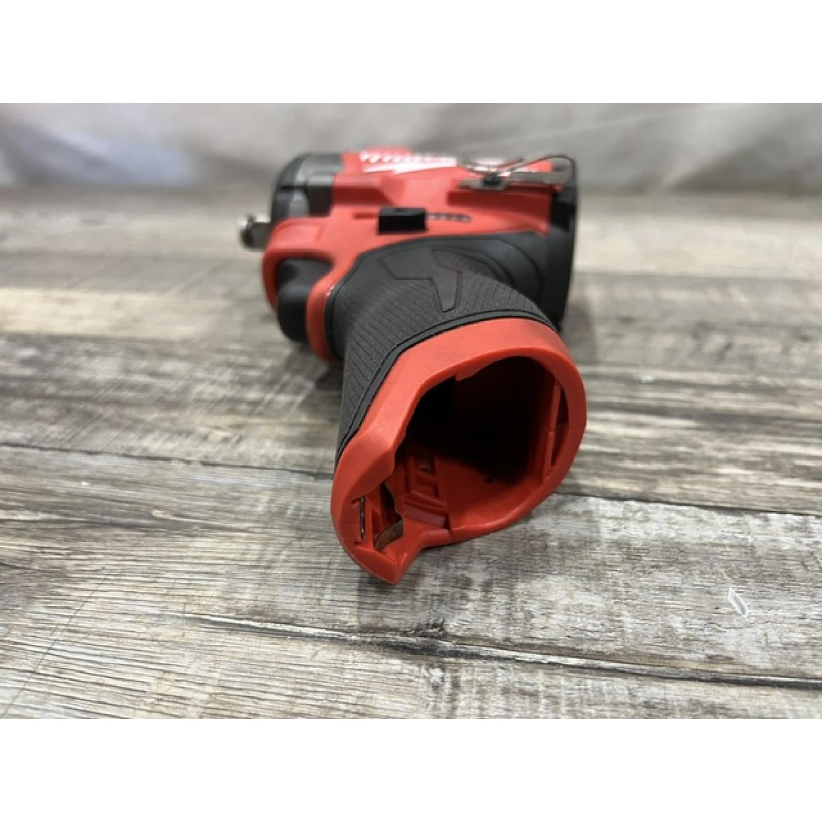 AS-IS Milwaukee FUEL 12V Lithium-Ion Brushless Cordless Stubby 1/2 in. Impact Wrench (Tool-Only)