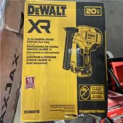 LIKE NEW! - DEWALT 20V MAX XR Lithium-Ion Cordless 18-Gauge Narrow Crown Stapler (Tool Only)