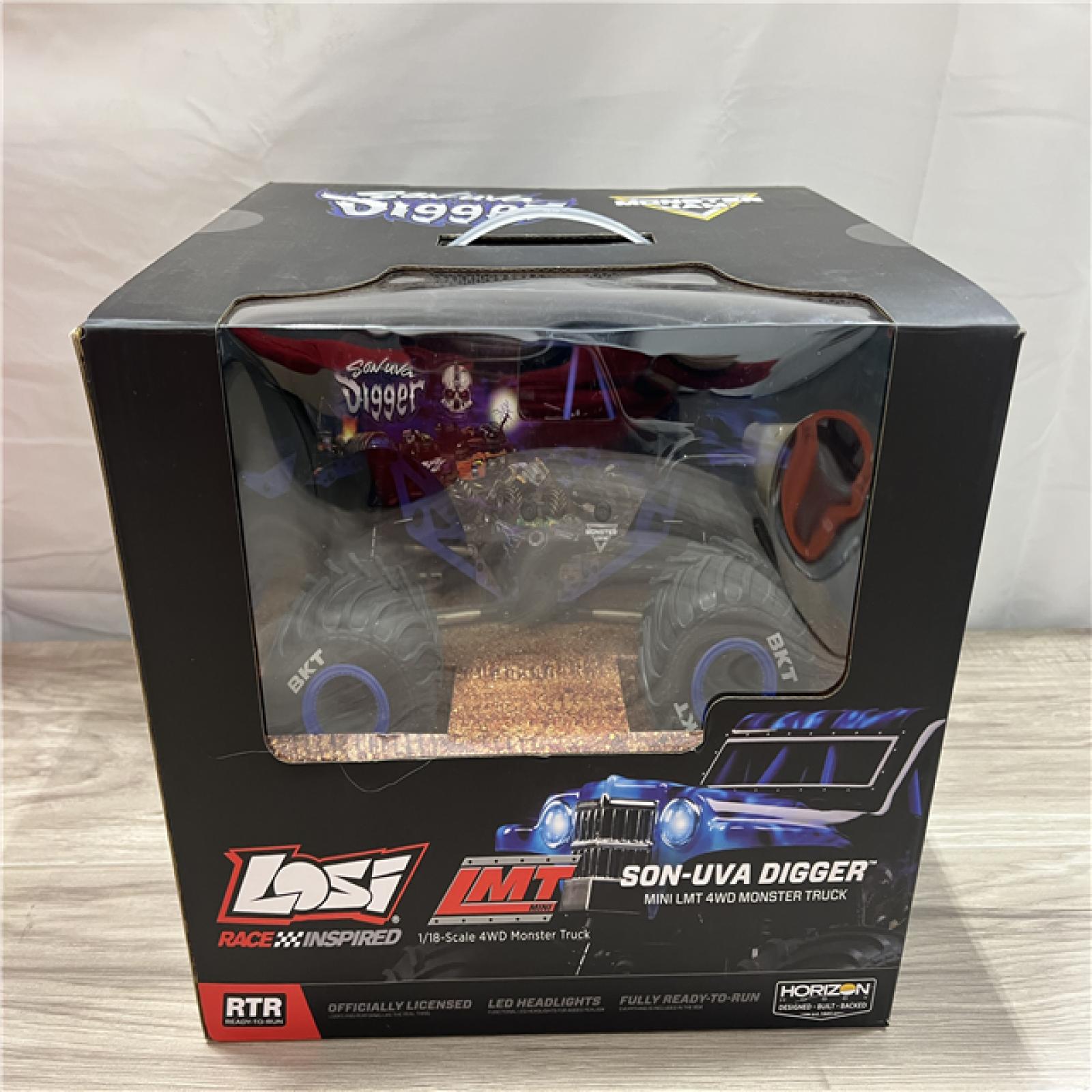 AS-IS Losi Son-Uva Digger Mini LMT 4x4 1:18 RTR Brushed RC Monster Truck