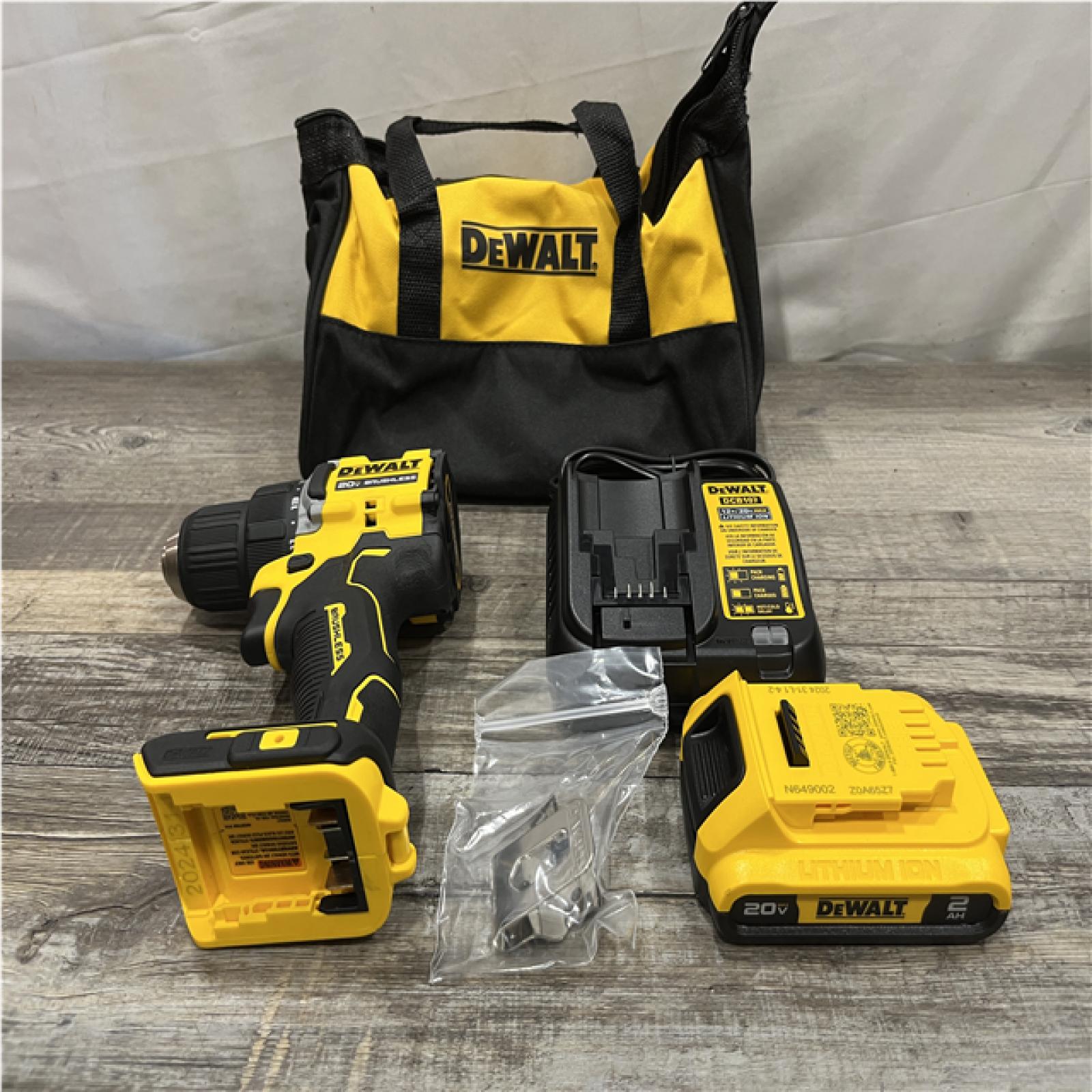 AS-IS DEWALT Atomic 20V Lithium-Ion Cordless Compact 1/2 in. Drill/Driver Kit