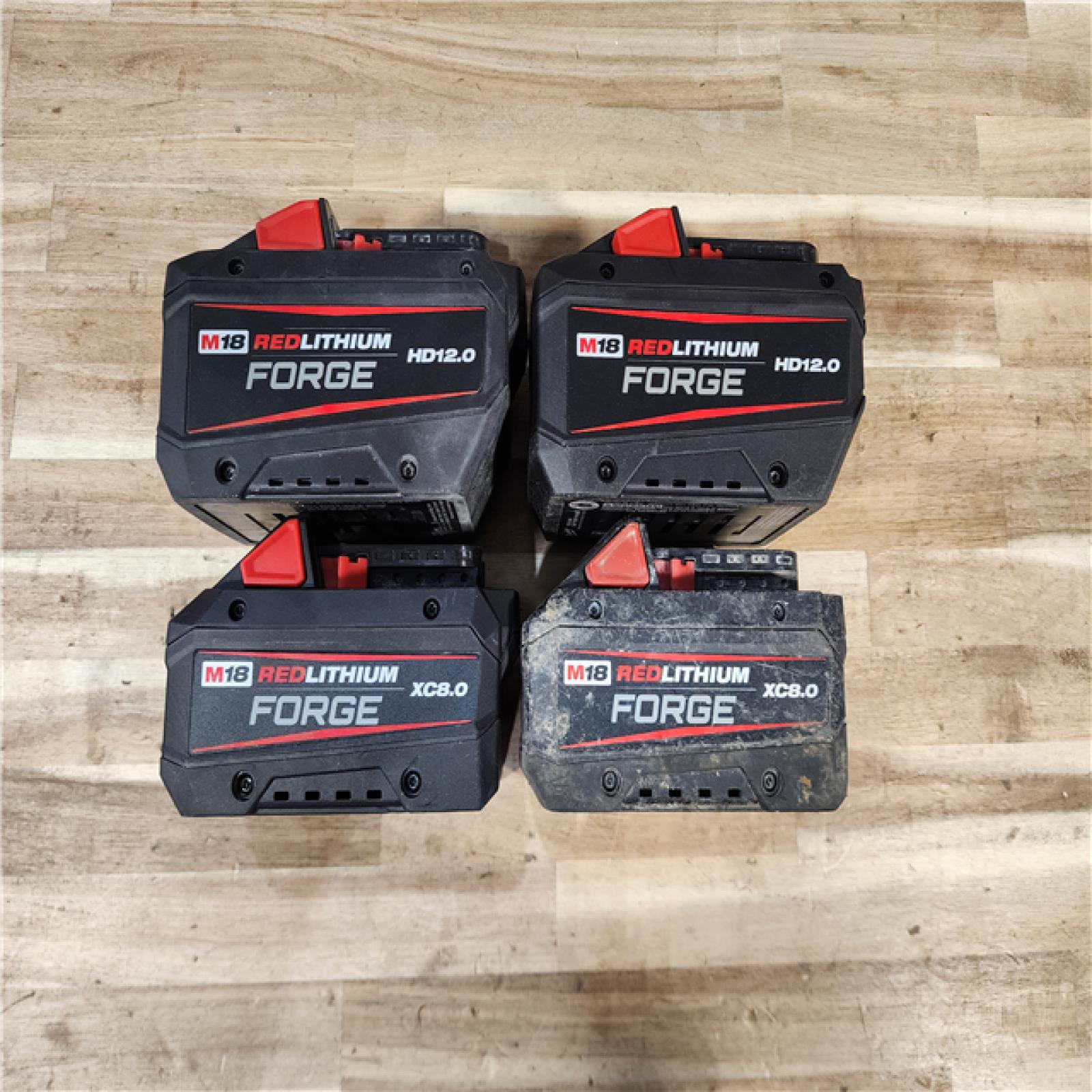 HOUSTON LOCATION - AS-IS MILWAUKEE FORGE BATTERY PACK QTY - 4