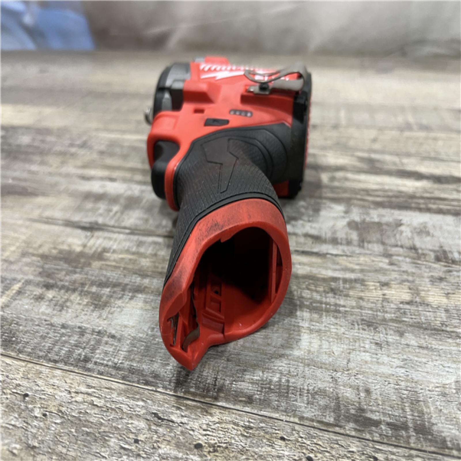 AS-IS Milwaukee FUEL 12V Lithium-Ion Brushless Cordless Stubby 3/8 in. Impact Wrench (Tool-Only)