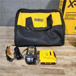 HOUSTON LOCATION - AS-IS DEWALT 20V MAX XR 16-Gauge Electric Cordless Angled Finishing Nailer Kit