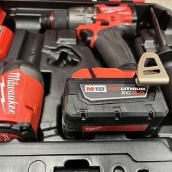 AS-IS Milwaukee FUEL 18V Lithium-Ion Brushless Cordless Hammer Drill and Impact Driver Combo Kit