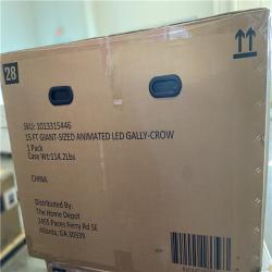 DALLAS LOCATION - Home Accents Holiday 15 ft. Grave & Bones Giant-Sized Animated LED Gally-Crow