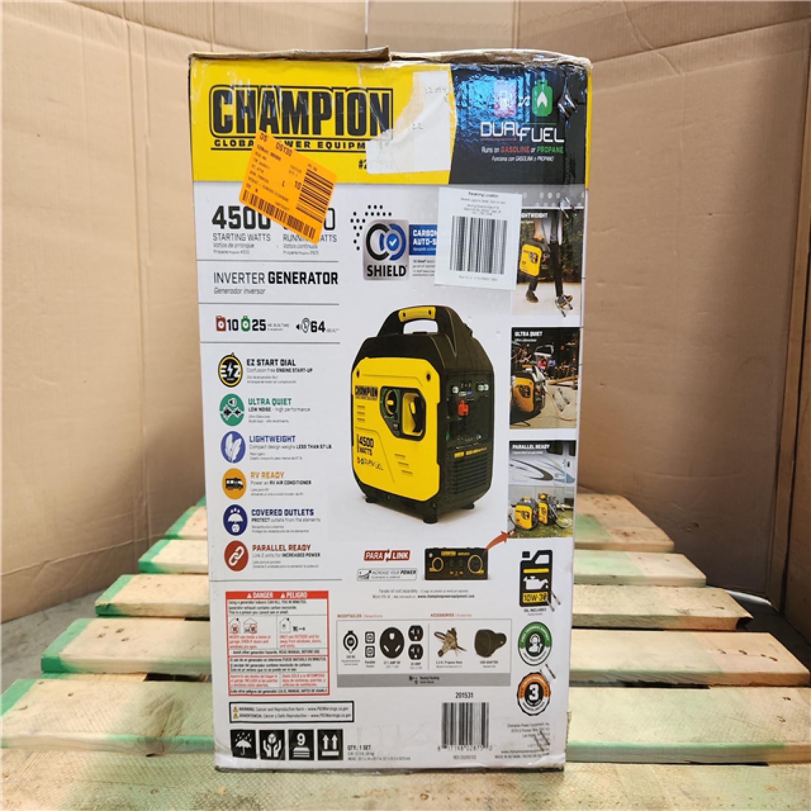 California As-Is Champion Generator