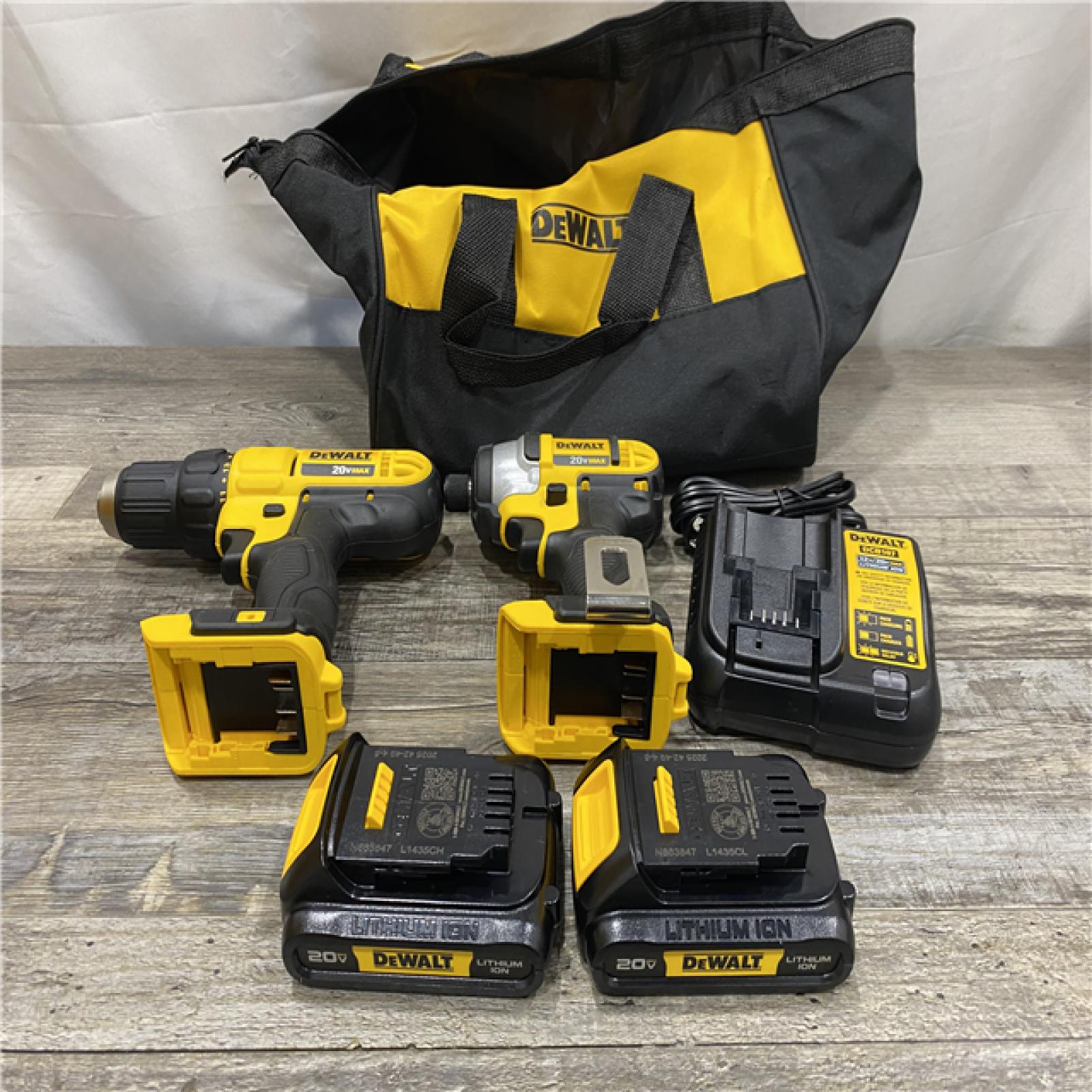 AS-IS DEWALT 20V MAX Cordless Drill/Impact 2 Tool Combo Kit