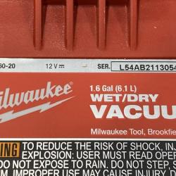 AS-IS Milwaukee FUEL 12-Volt Lithium-Ion Cordless 1.6 Gal. Wet/Dry Vacuum (Vacuum-Only)