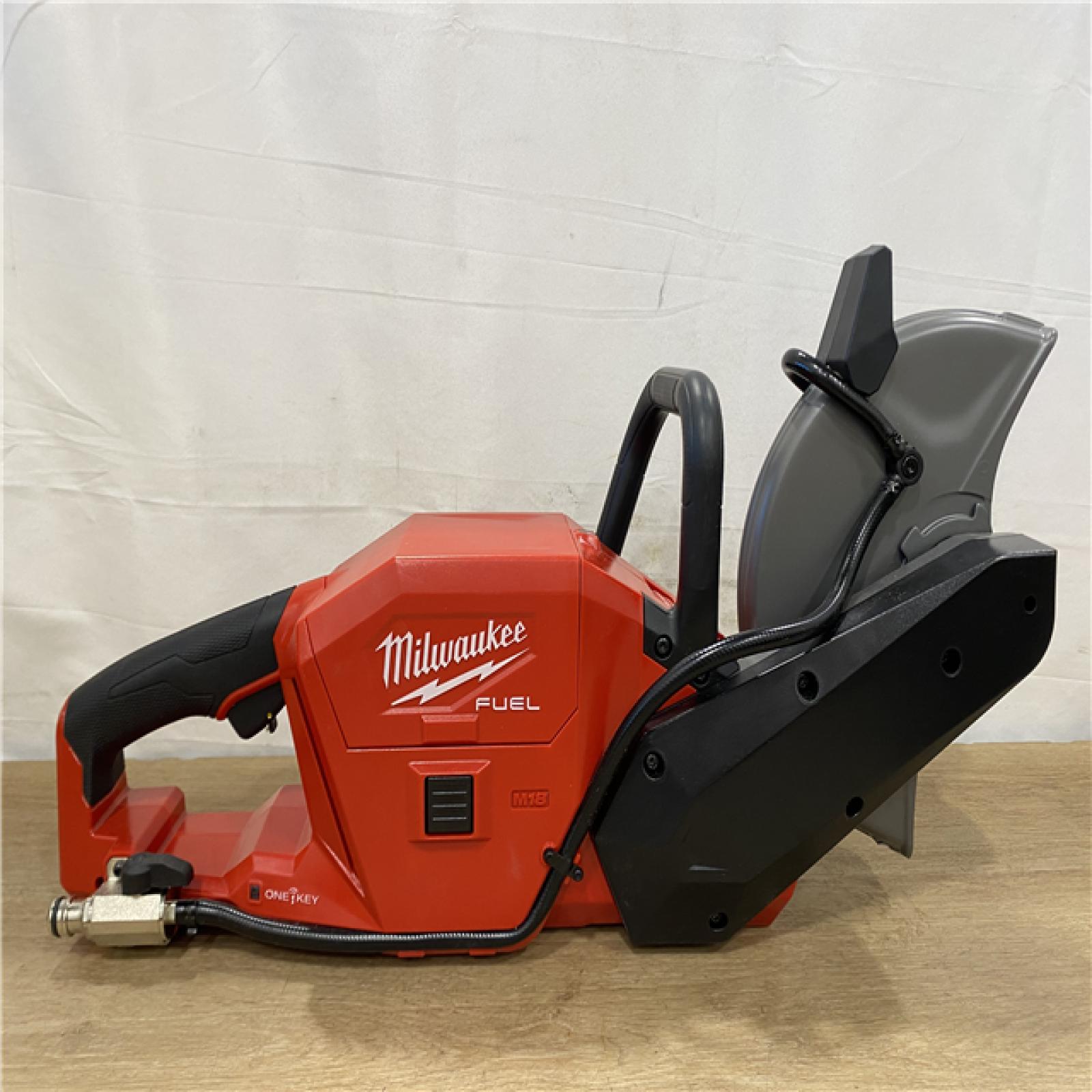AS-IS Milwaukee FUEL ONE-KEY 18V Lithium-Ion Brushless Cordless 9 in. Cut Off Saw Kit
