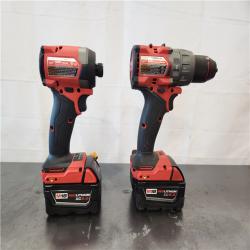 AS-IS- Milwaukee FUEL 18V Lithium-Ion Brushless Cordless Hammer Drill and Impact Driver Combo Kit