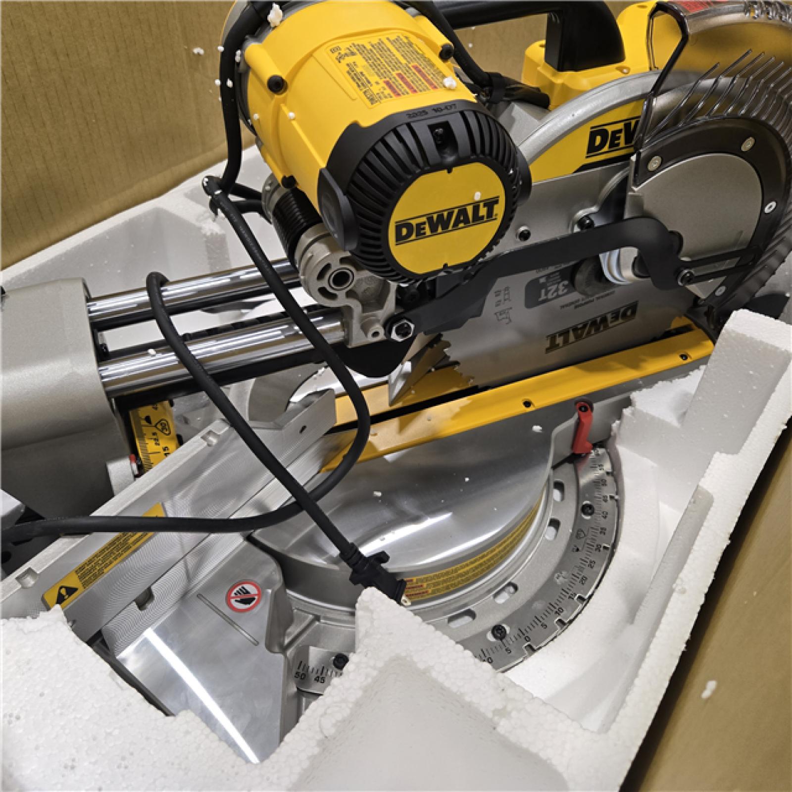 LIKE NEW! - DEWALT 12-in Dual Bevel Sliding Compound Miter Saw