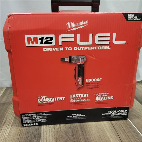 AS-IS MILWAUKEE M12 FUEL ProPEX Expander Tool with 1/2 in. - 1 in. RAPID SEAL ProPEX Expander Heads