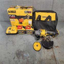 HOUSTON LOCATION - AS-IS DeWalt Flexvolt 60V Max Cordless Grinder  4.5 in; 6 in  Kit  1 KT (115-DCG418X2)