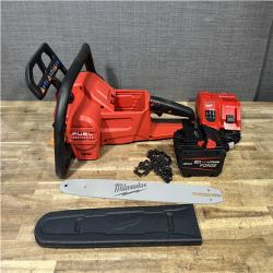 Houston Location AS-IS Milwaukee FUEL 16 in. 18V Lithium-Ion Brushless Battery Chainsaw Kit