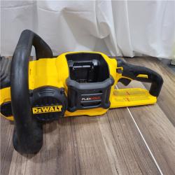 AS-IS DEWALT T 60V MAX 16in. Brushless Cordless Battery Powered Chainsaw Kit with (1) FLEXVOLT 2 Ah Battery & Charger